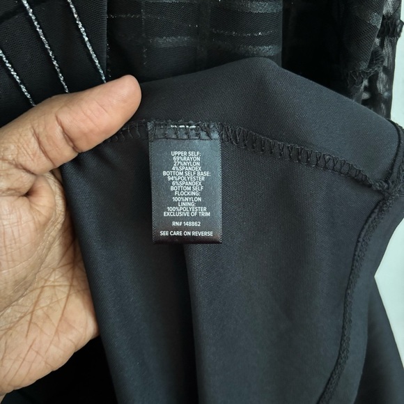 Torrid Dress Black Whimsigoth Fairy Grunge Sz 14 Mesh Plaid Midi Flowy Babydoll - Picture 7 of 10